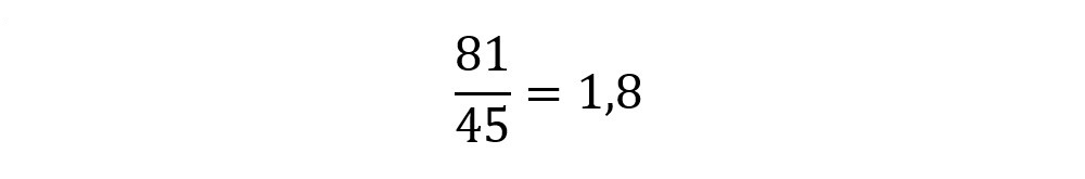 85:45=1,8